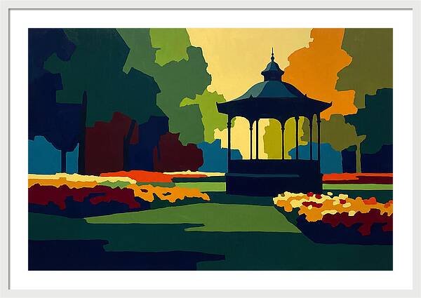 Bandstand Surrounded By Blooms