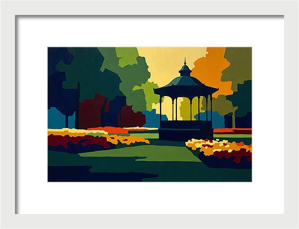 Bandstand Surrounded By Blooms