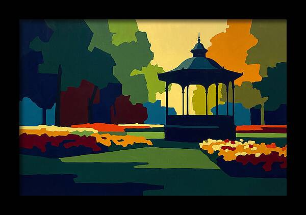 Bandstand Surrounded By Blooms