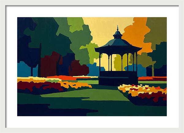Bandstand Surrounded By Blooms