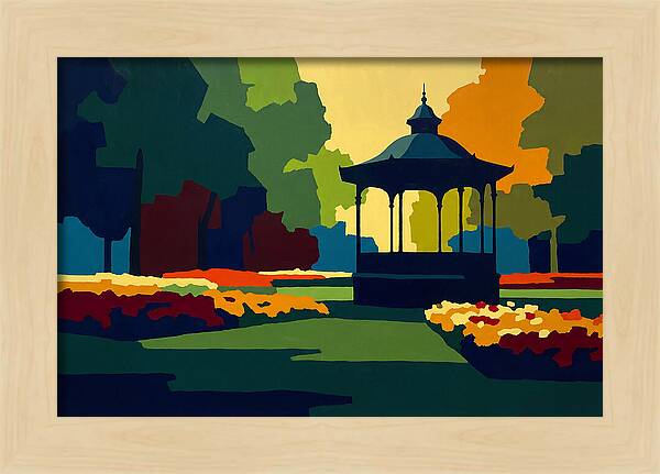 Bandstand Surrounded By Blooms