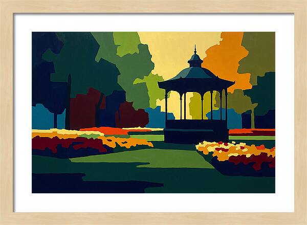 Bandstand Surrounded By Blooms