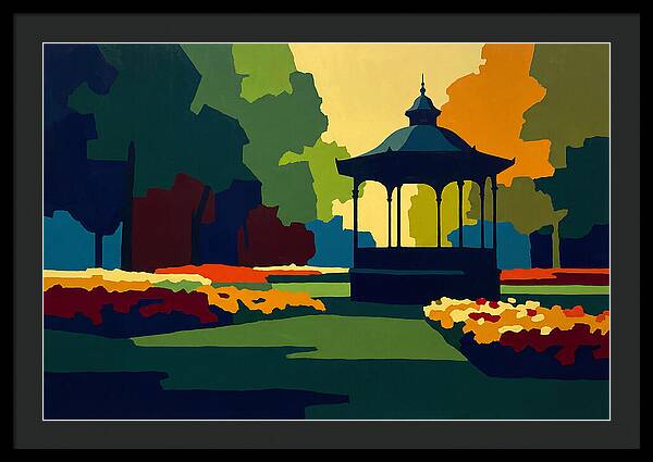 Bandstand Surrounded By Blooms