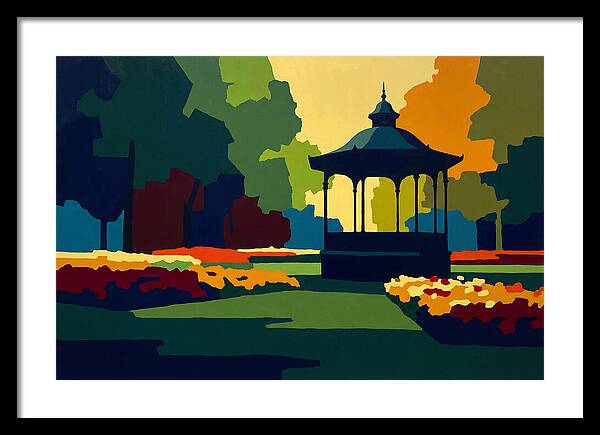 Bandstand Surrounded By Blooms