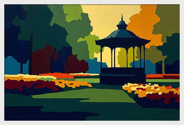 Bandstand Surrounded By Blooms
