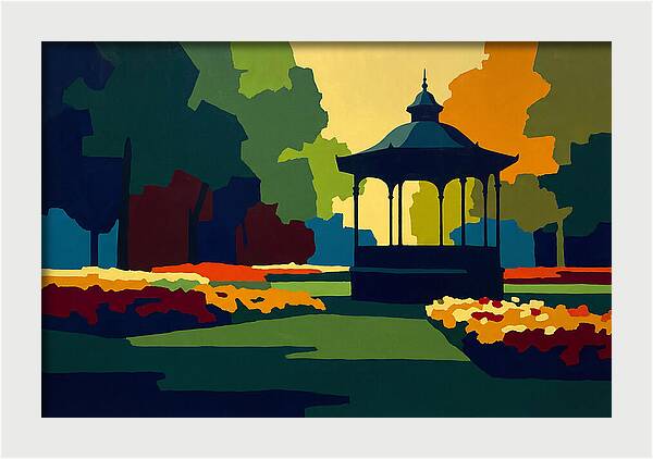 Bandstand Surrounded By Blooms