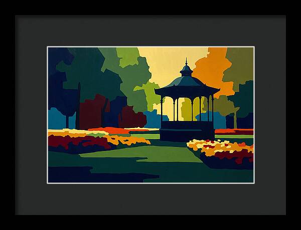 Bandstand Surrounded By Blooms