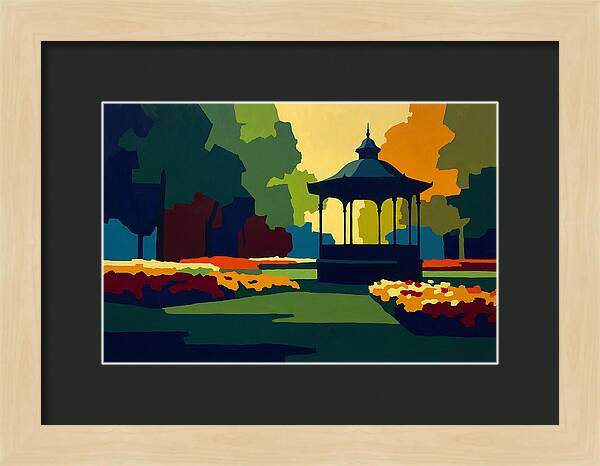 Bandstand Surrounded By Blooms