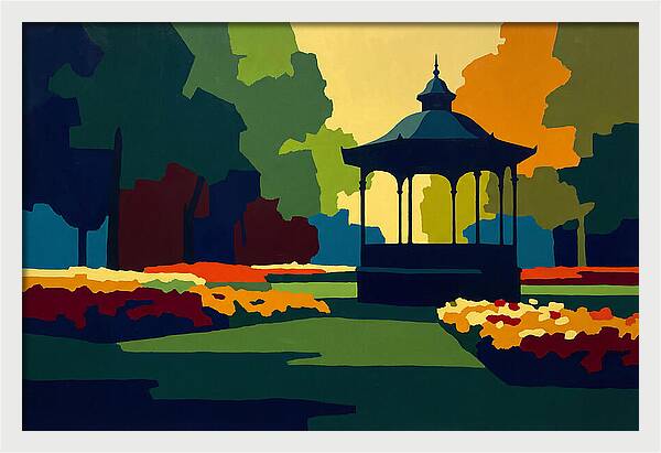 Bandstand Surrounded By Blooms