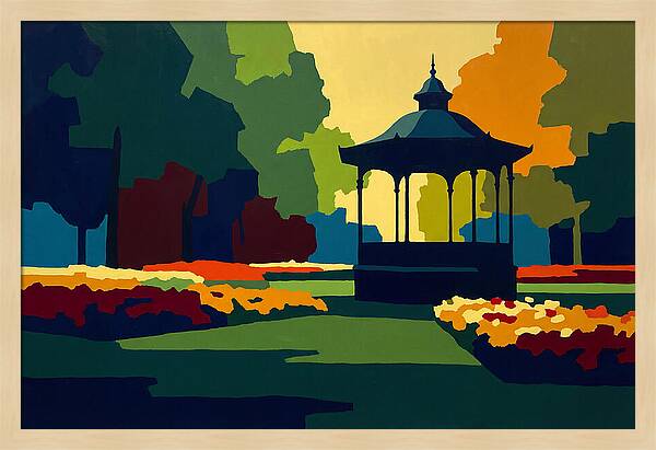 Bandstand Surrounded By Blooms