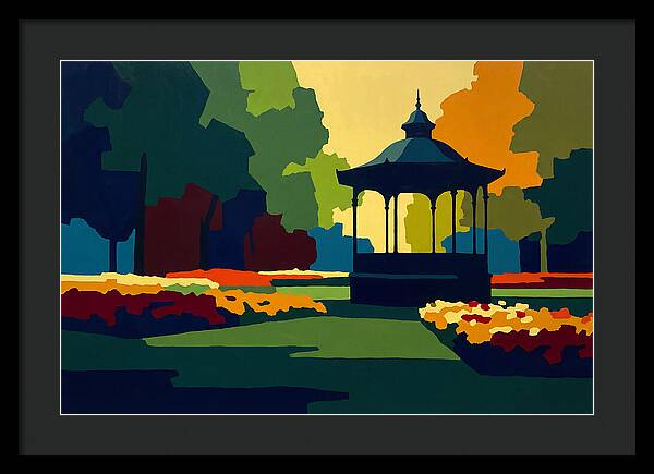 Bandstand Surrounded By Blooms