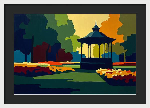 Bandstand Surrounded By Blooms