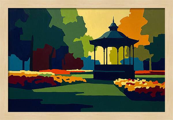 Bandstand Surrounded By Blooms