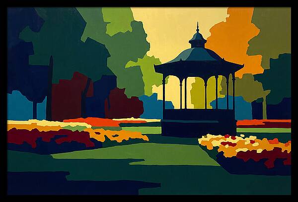 Bandstand Surrounded By Blooms