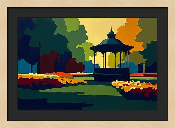 Bandstand Surrounded By Blooms