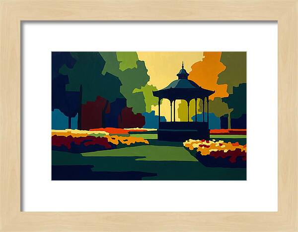 Bandstand Surrounded By Blooms
