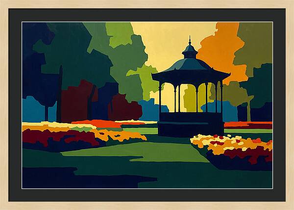 Bandstand Surrounded By Blooms