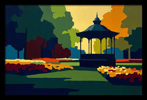 Bandstand Surrounded By Blooms