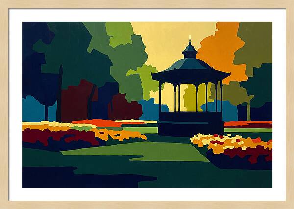 Bandstand Surrounded By Blooms