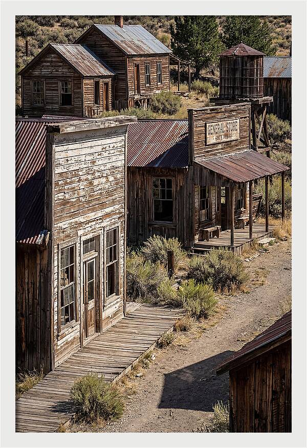 Bannack Ghost Town Reflections