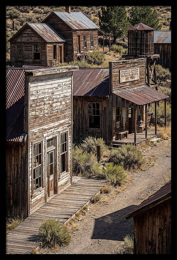 Bannack Ghost Town Reflections