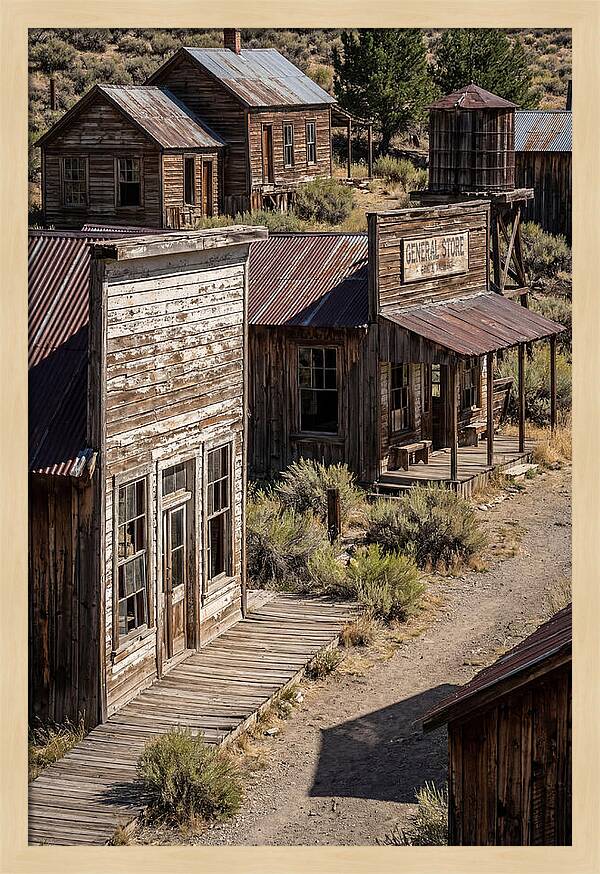 Bannack Ghost Town Reflections