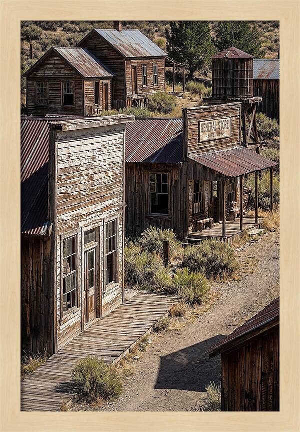 Bannack Ghost Town Reflections