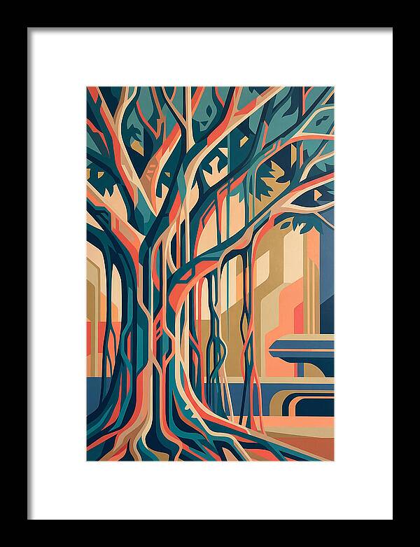 Banyan Tree Abstract Expression