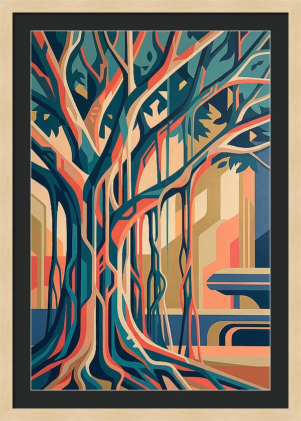 Banyan Tree Abstract Expression