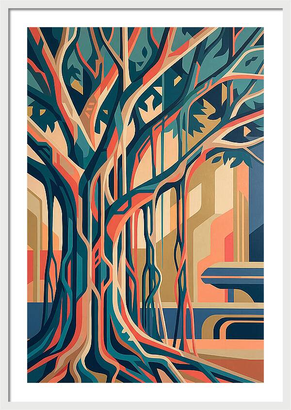 Banyan Tree Abstract Expression