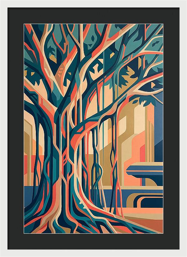 Banyan Tree Abstract Expression