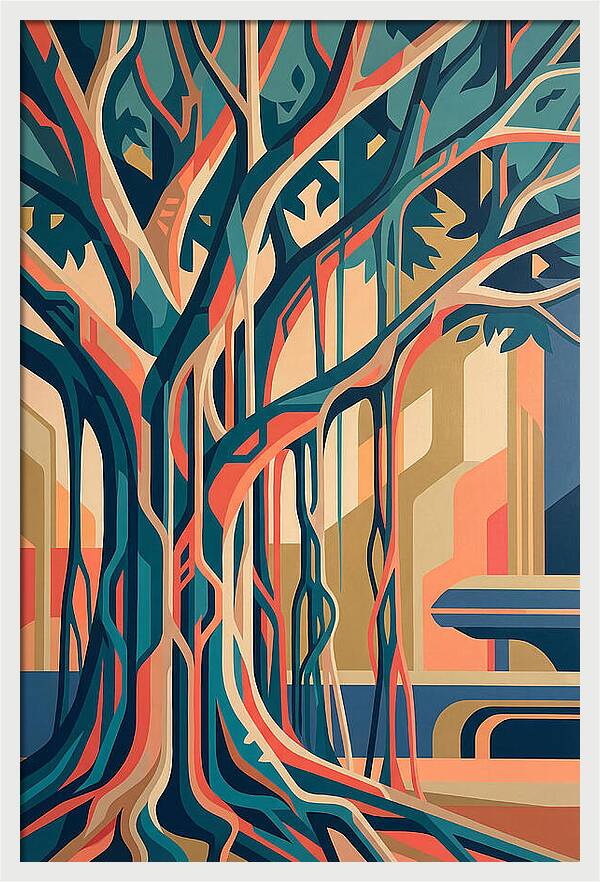 Banyan Tree Abstract Expression