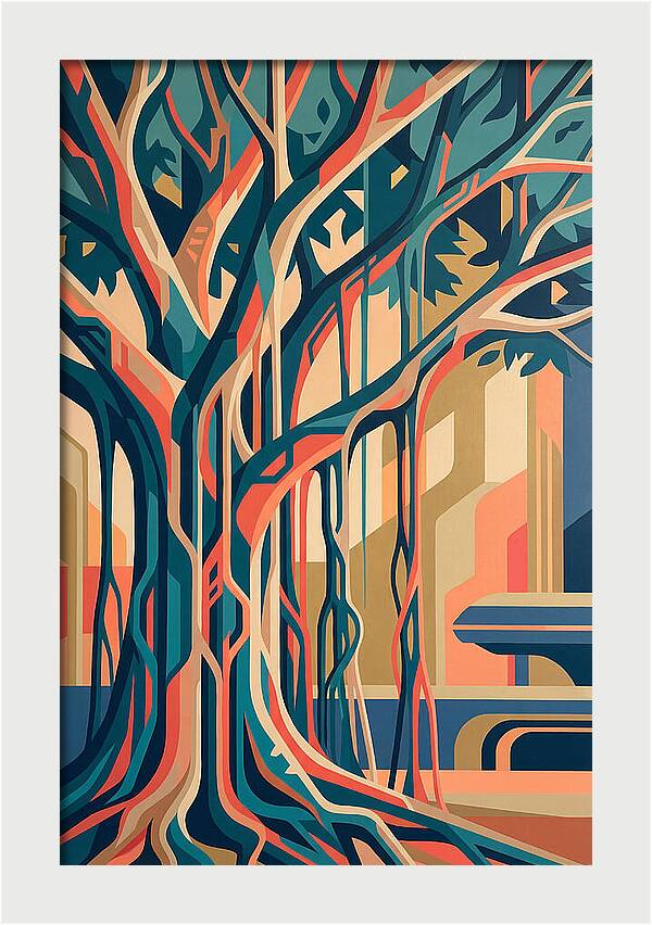 Banyan Tree Abstract Expression