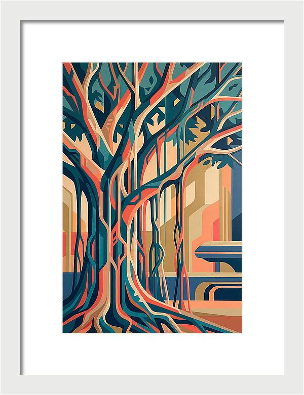 Banyan Tree Abstract Expression