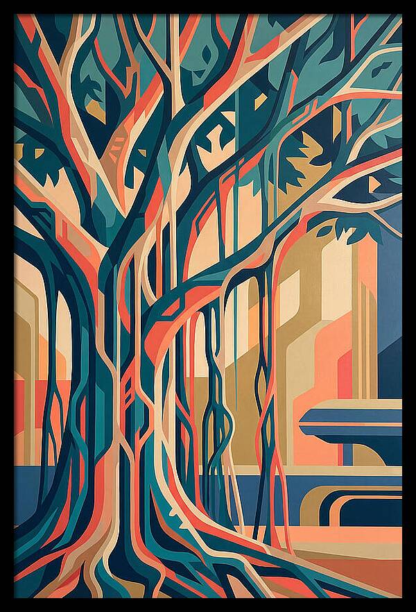 Banyan Tree Abstract Expression