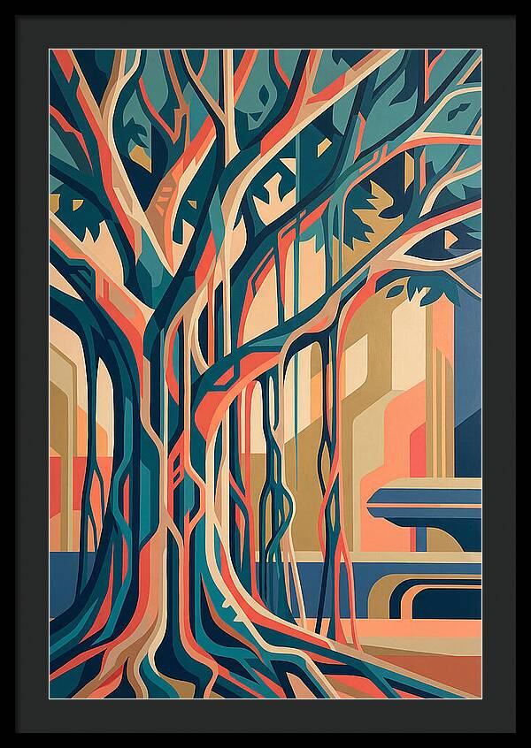 Banyan Tree Abstract Expression