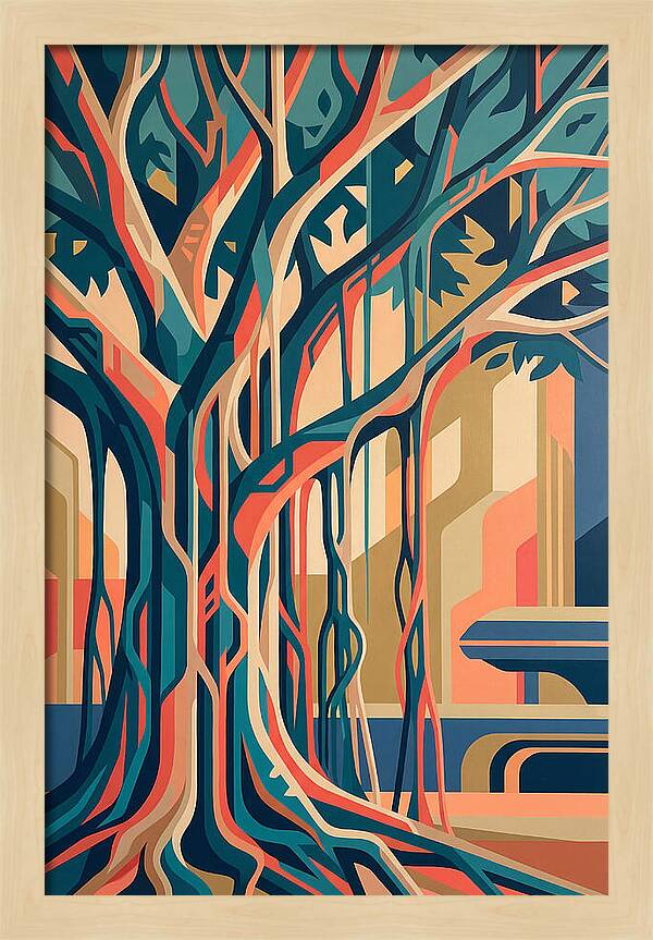 Banyan Tree Abstract Expression