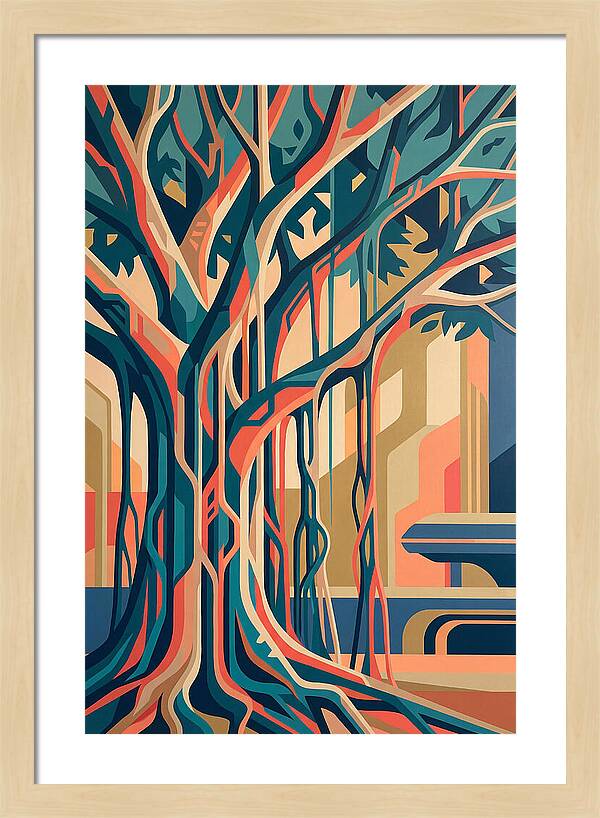Banyan Tree Abstract Expression