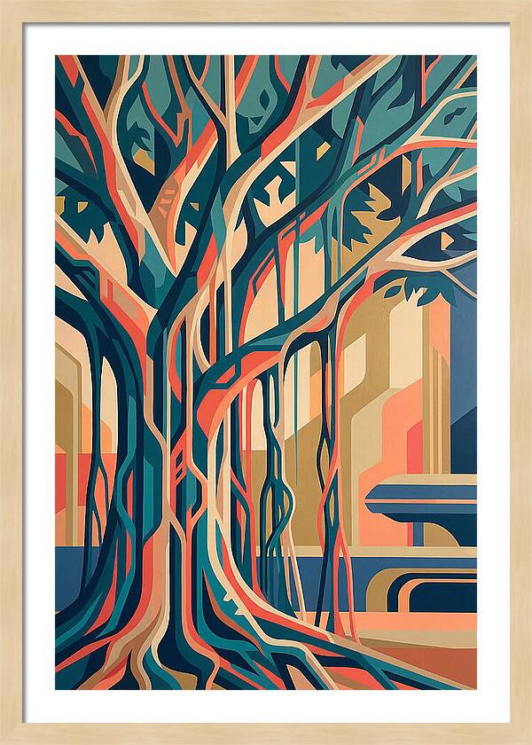 Banyan Tree Abstract Expression