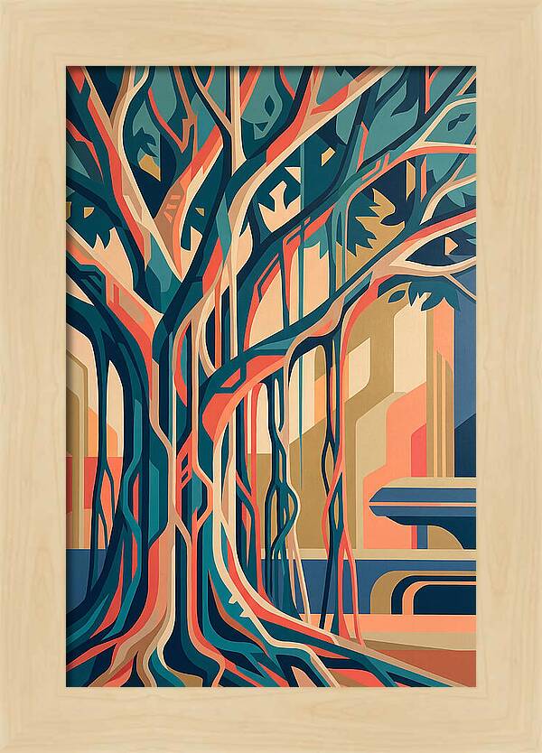 Banyan Tree Abstract Expression