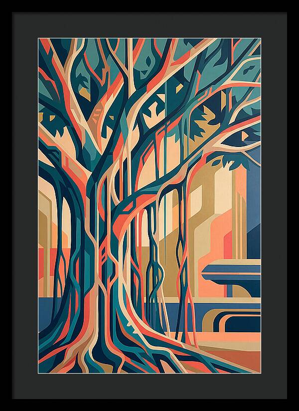 Banyan Tree Abstract Expression