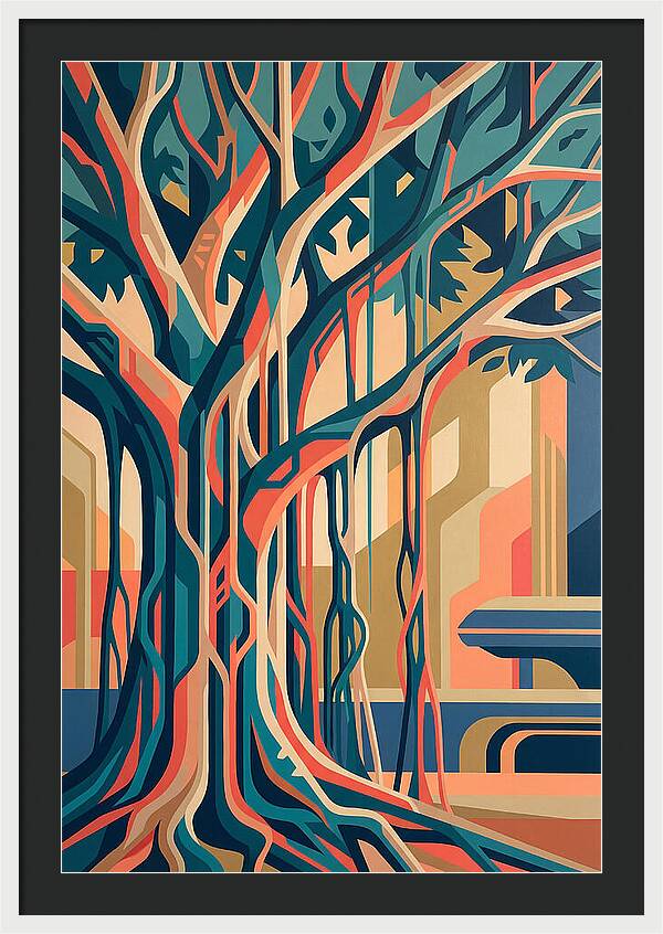 Banyan Tree Abstract Expression