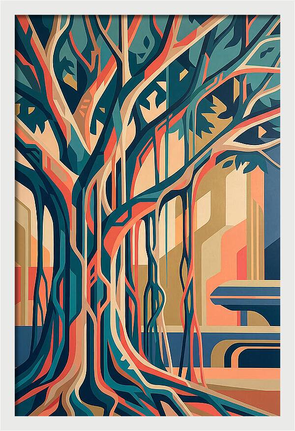 Banyan Tree Abstract Expression