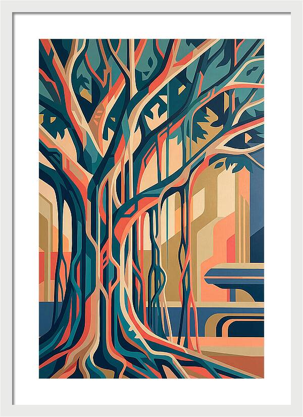 Banyan Tree Abstract Expression