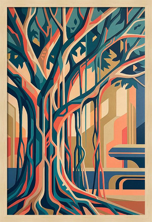 Banyan Tree Abstract Expression