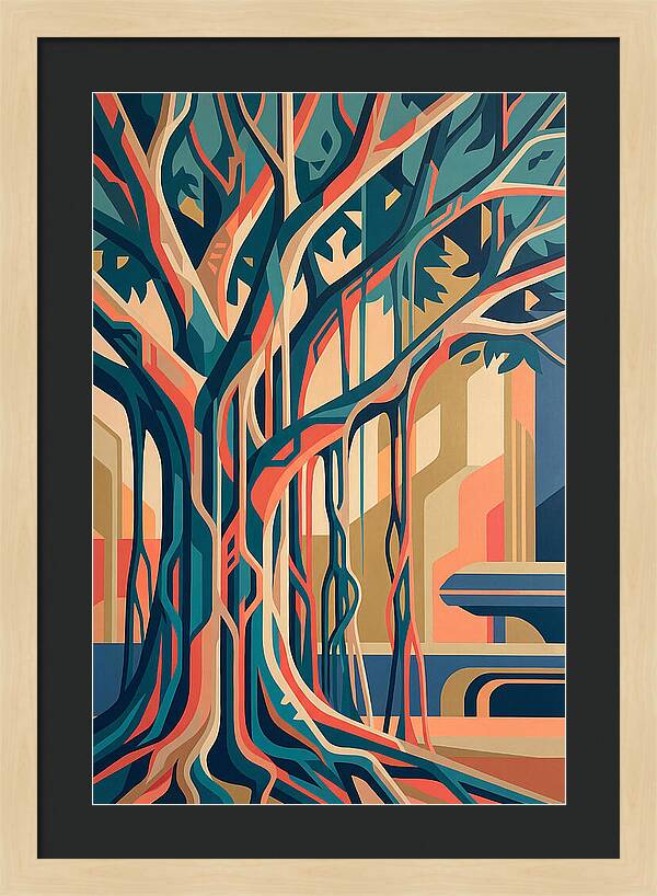 Banyan Tree Abstract Expression