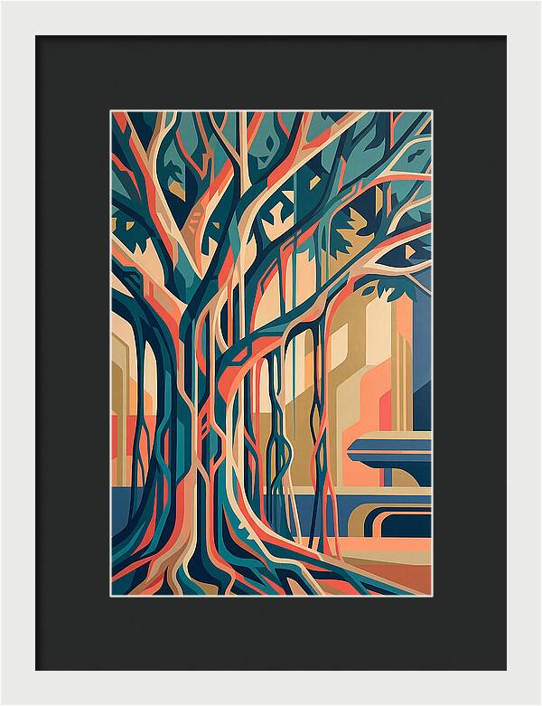 Banyan Tree Abstract Expression