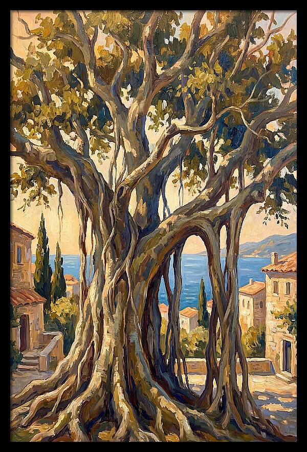 Banyan Tree By The Mediterranean