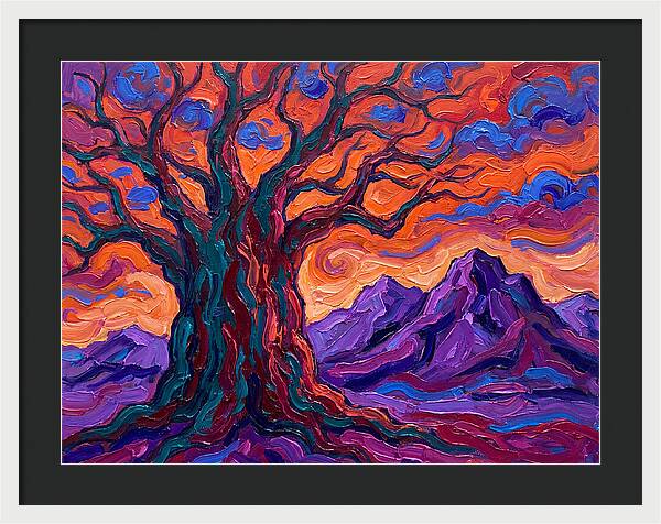 Baobab Tree At Dusk