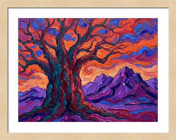 Baobab Tree At Dusk